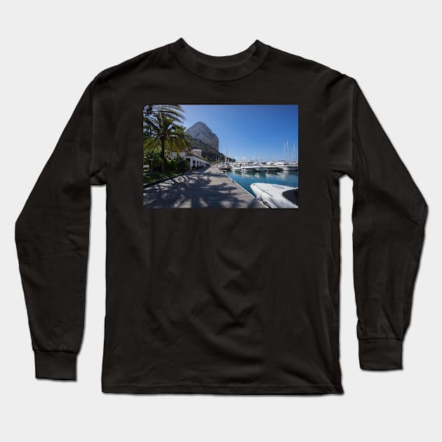 Rock of Ifach. Long Sleeve T-Shirt by sma1050